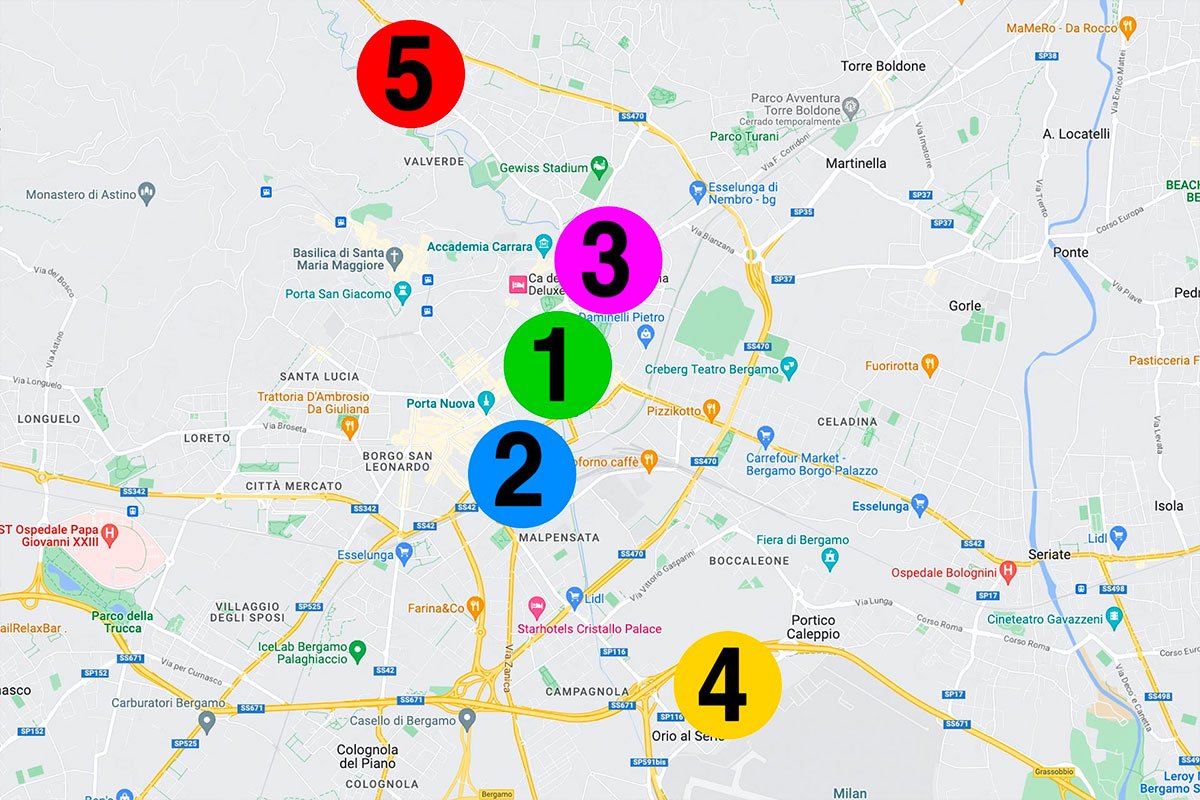 Donde alojarse en Bérgamo 2023