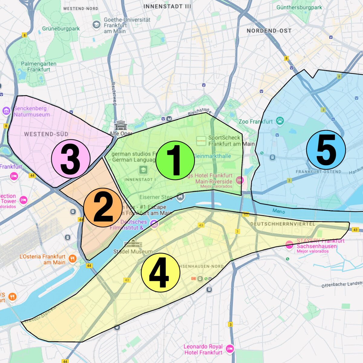 Dónde alojarse en Frankfurt